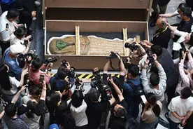 “两千多年前的古埃及木棺那么鲜艳？真的假的？”图片