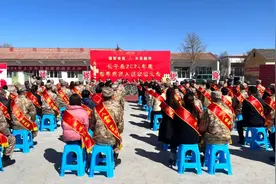 长子县42名入伍新兵奔赴军营图片