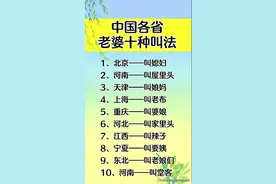 各省老婆的十种叫法，除了这些还有其他叫法吗？你是怎称呼老婆的图片