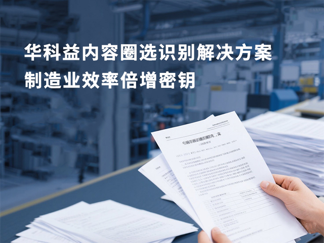 华科益易扫描：内容圈选识别以精准与简便重塑文档处理体验