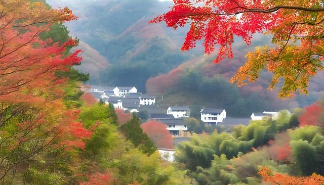 这才是江南秋天的天花板！浙江5大红叶秘境，带你走进古典水彩画