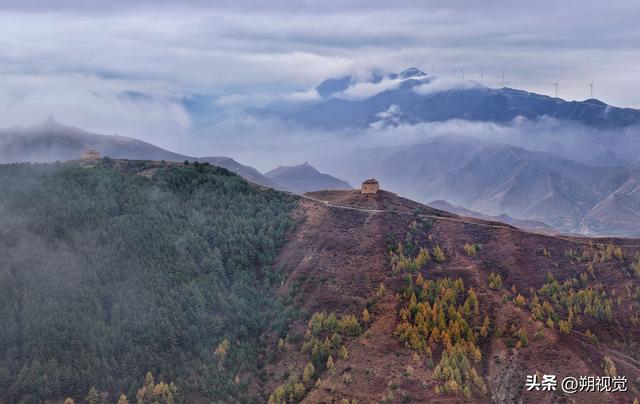山阴县，广武长城深秋大雾