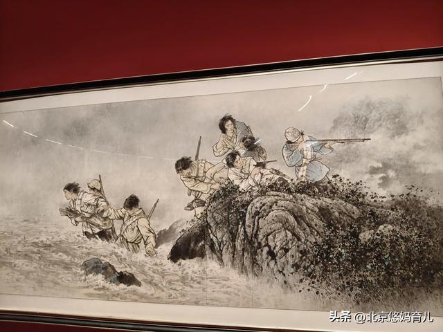 带孩子去中国美术馆参观“人民必胜”主题展，爱国主义教育太深刻