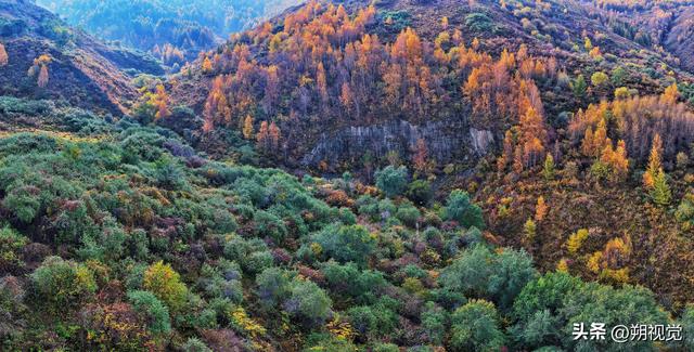 应县，石柱山挺远好看