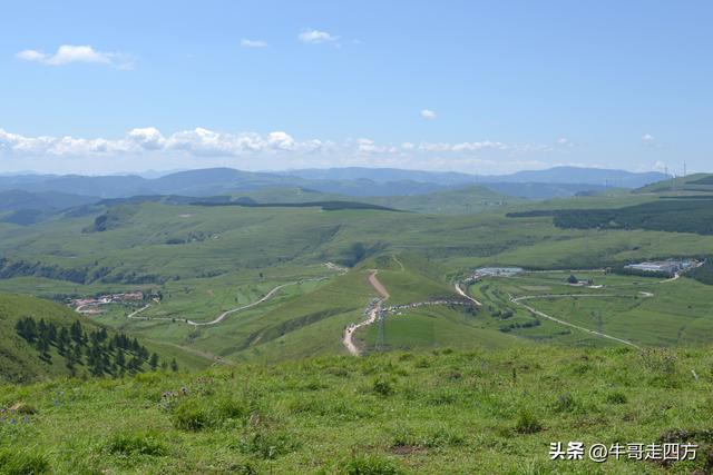 河北麻田岭（上）：绿野铺毡接云影、风轮伴路探山魂
