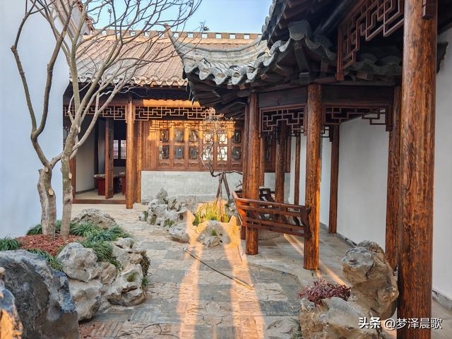 云梦：祥云湾苏式园林庭院美景显现