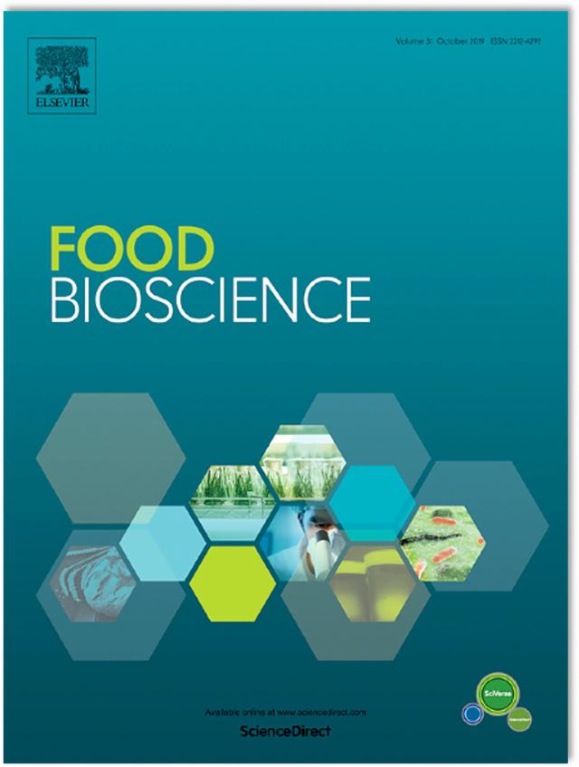 Food Bioscience 跃居全球食品类顶级期刊年度载文量第四位