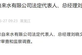 黑龙江密山市利泉自来水有限公司法定代表人、总经理刘晓文接受审查调查图片