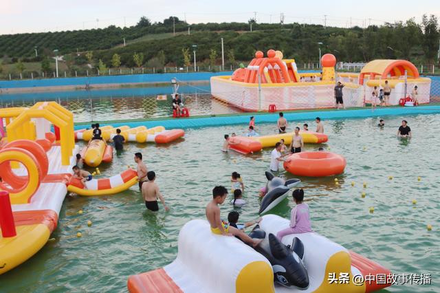 湖北枝江：仙女镇吉吉村冰雾水寨水上乐园清凉度夏