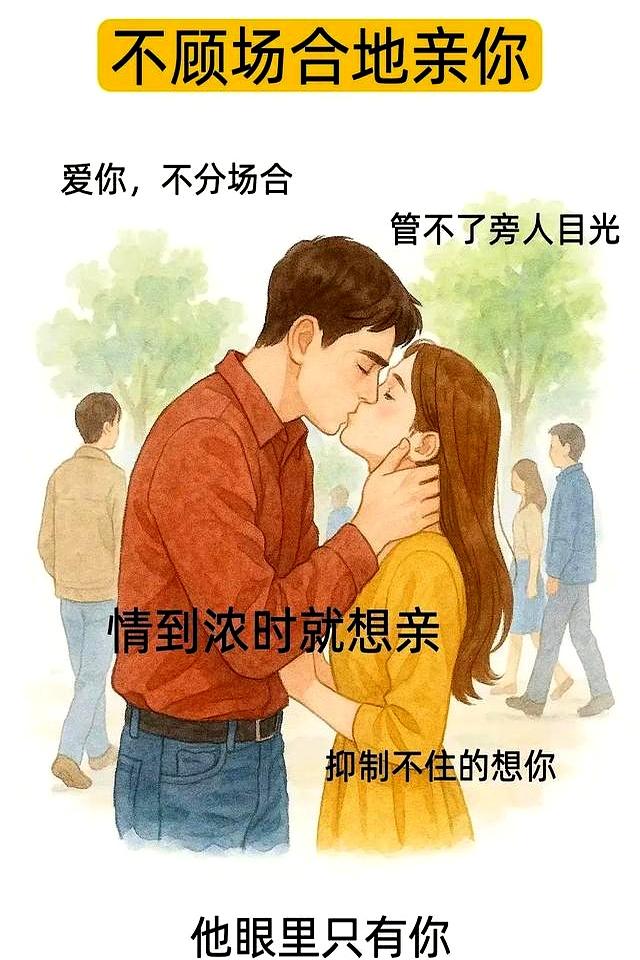 男人亲你时控制不住做这6个小动作，妥妥的真爱！