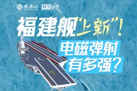 福建舰“上新”！电磁弹射有多强？图片