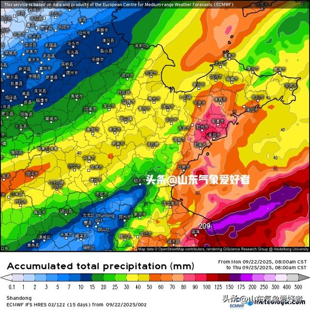 山东最大雨量达32.2毫米，明日倒槽制造强降雨，CMA预测局部暴雨
