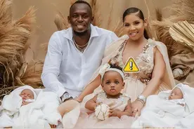 百米飞人博尔特现状：退役6年生3个孩子，每年400万美元领一辈子图片