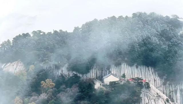 华山下雪了，你期待的第一场雪来啦！