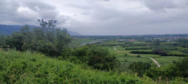 唐村草原望秦岭