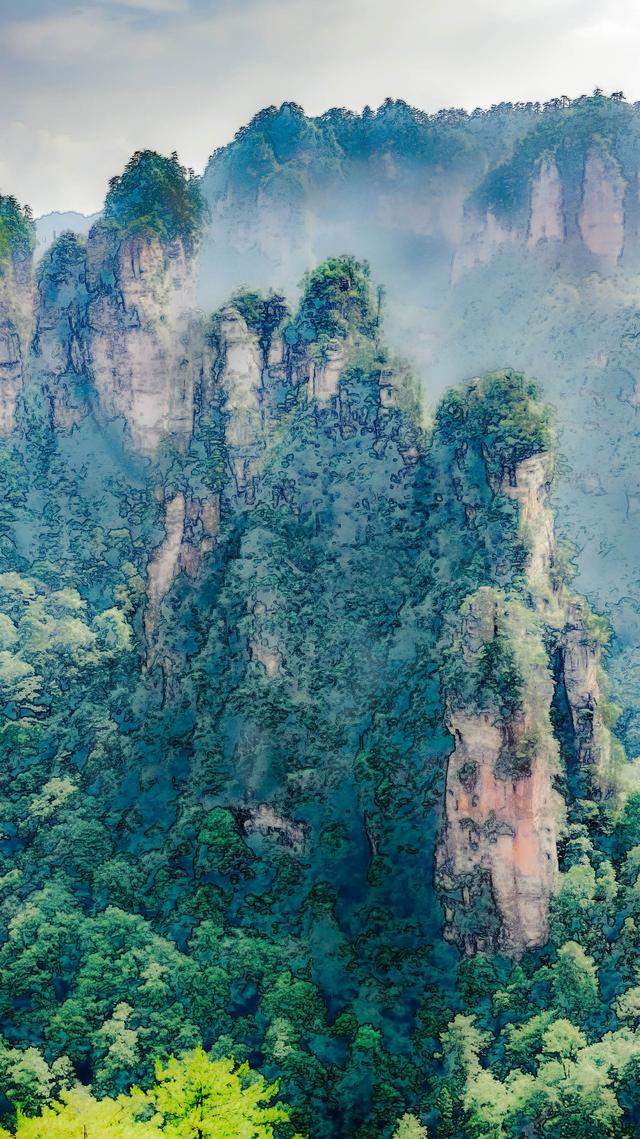擎日峰月，溪织烟霞 我心中的张家界