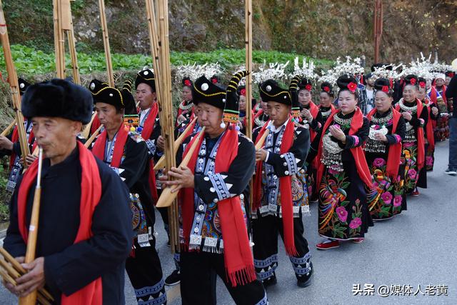 贵州雷山西江镇黄里苗寨万客进寨同庆浓浓苗乡年味