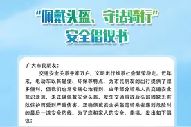 叮！这份安全头盔佩戴倡议书请查收~图片