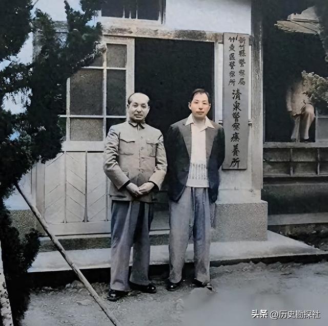 张学良和赵一荻被幽禁的真实彩色照，35岁赵一荻皮肤白皙风韵犹存