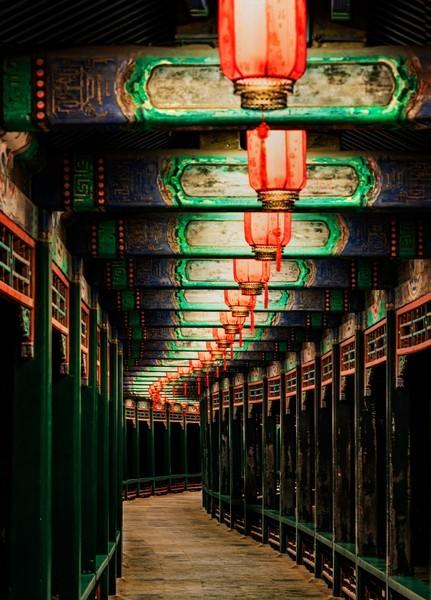 古建摄影教学：颐和园长廊内部夜景：3大光影秘境+5个参数公式
