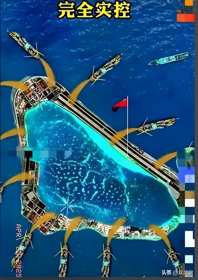 黄岩岛是外填还是内填？罕见国产科考船抵达瀉湖，填完后能有多大