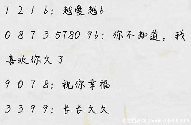 数字爱情含义：女生暗语1154是什么