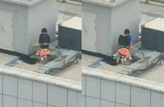 小情侣阳台“秀恩爱”，结果被邻居全程拍摄并附上解说，毁三观