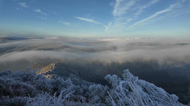 太子尖的第一场雾凇来了！接下来，杭州气温还会降……