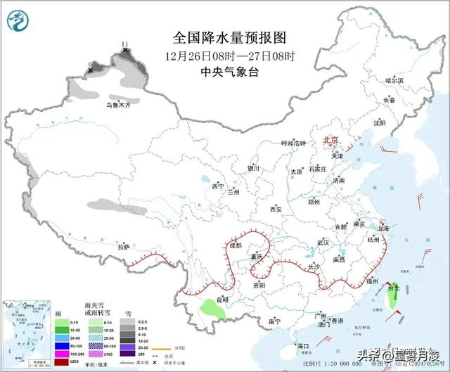 冷空气<em></em>"控场<em></em>"！25-28日雨雪大风锁定多地，台湾海峡阵风达11级