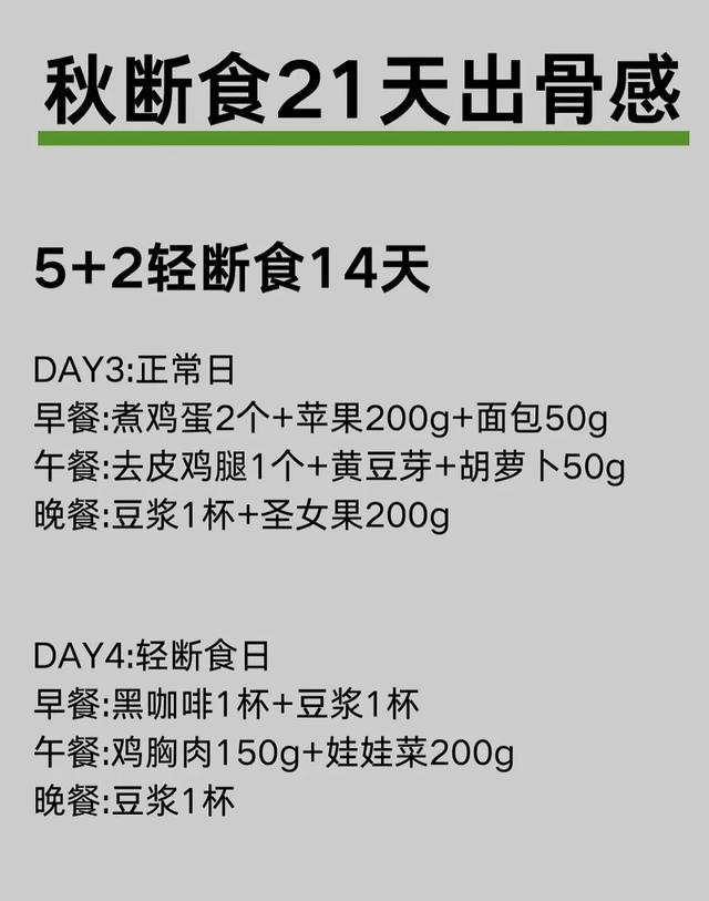 狠人立秋必看！21天瘦出骨感，秋断食真的太猛了