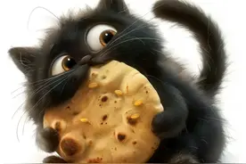 治愈！黑不溜秋小黑猫又来了图片