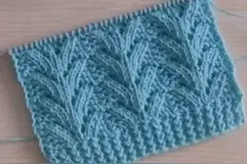 「棒针花样模式欣赏」简单漂亮的两根串编织花样，织背心很好用！图片