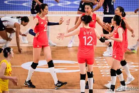 中国女排3-2美国女排！球员评分：7人满分，1人及格，可以冲金牌图片