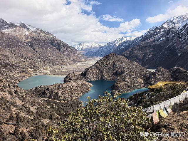 喀什经317到成都，边坝-洛隆，看祥格拉冰川，登顶观三色湖