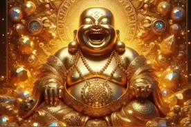 弥勒佛的微笑：万事如意，笑口常开，一帆风顺，就问你接不接图片