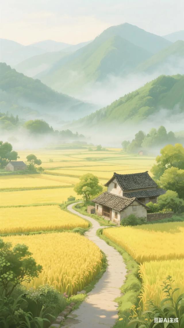 田园风光，稻香四溢，小路蜿蜒，心旷神怡！
