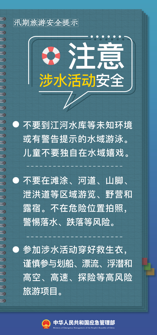 防汛关键期 请收好这份安全出游提示