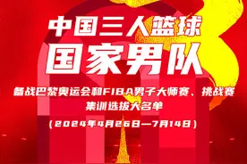 中国三人男篮奥运集训名单公布：张宁领衔，朱松玮、赵嘉仁在列图片
