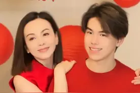 53岁雪姨王琳和儿子诺诺的龙年写真大片，母子同框爱意满满！图片