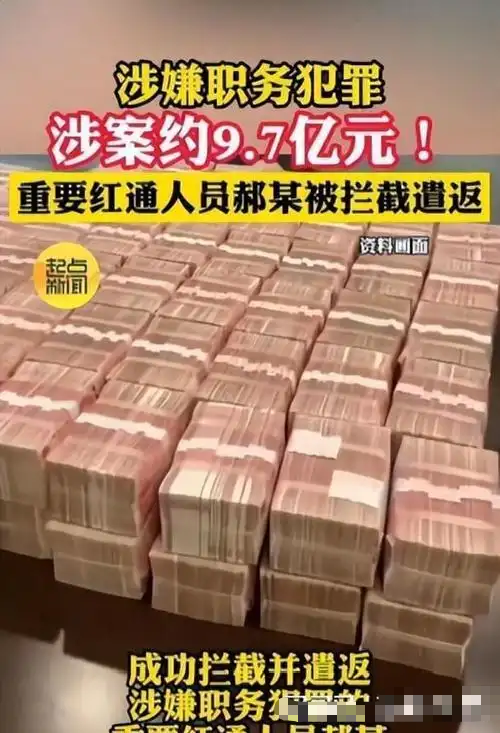 又揪出来一个巨贪，金额高达9.7亿，首富夫人郝斌跨境逃亡失败了