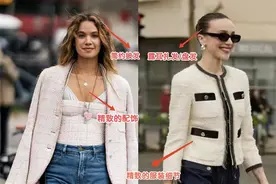 为什么劝你多穿“小香风”，看法国女人就知道了，美得多优雅高级图片