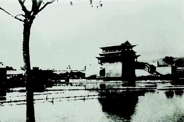太原新建路路标启用虚幻阜成门，冷落西北角楼镇水铁独角兽留遗憾