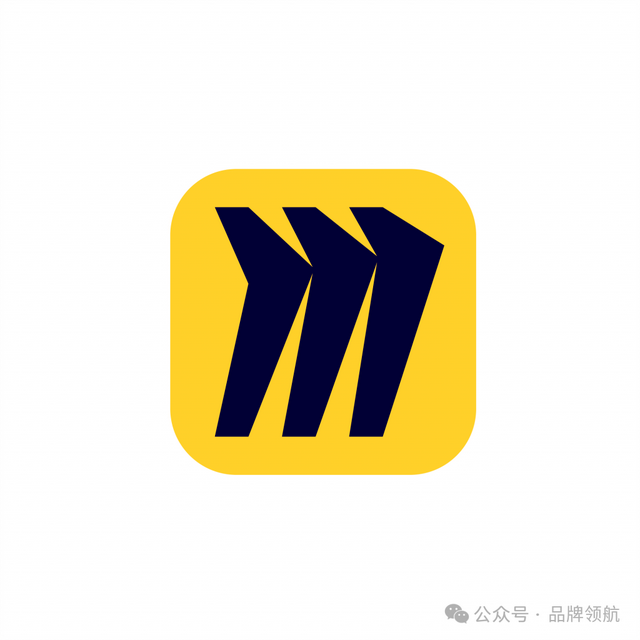 字母M图形创意logo，M的识别在26个字母中排第四