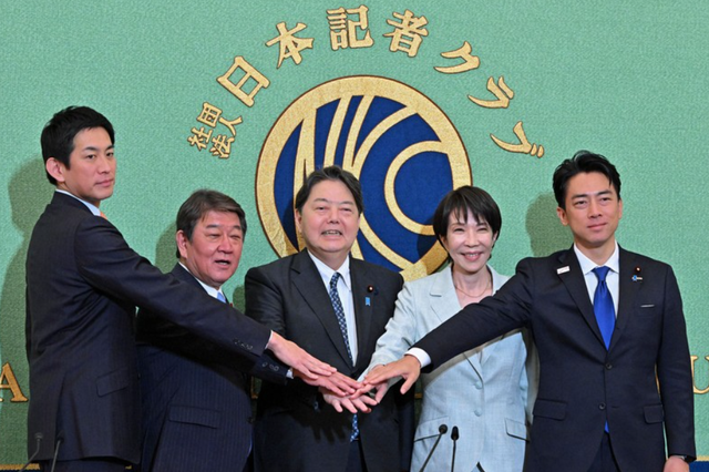 日本自民党总裁选举被指缺乏新鲜感