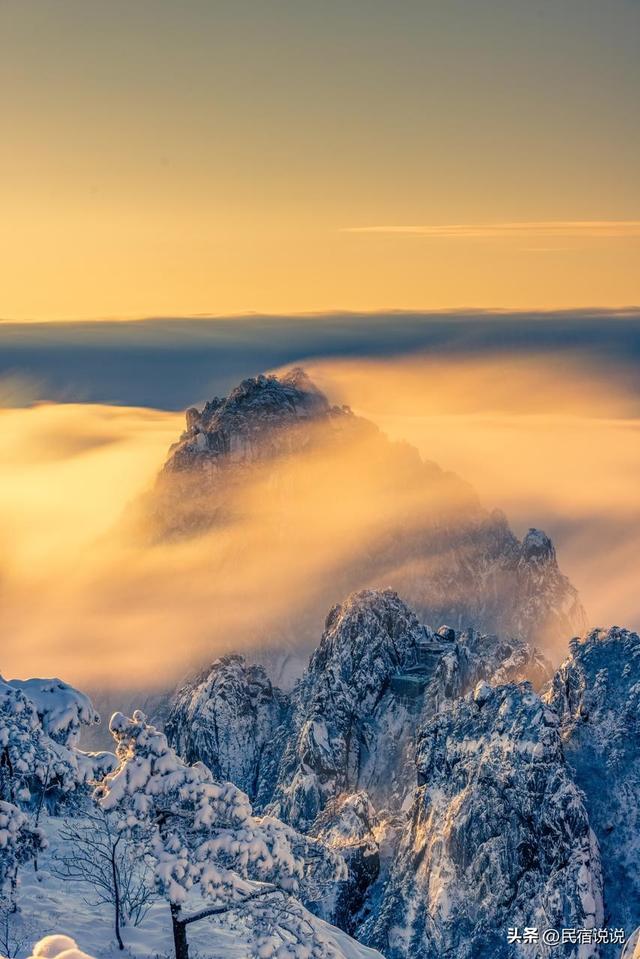 黄山“五绝”之一的冬雪,只有50天观赏期。