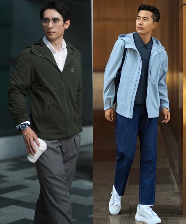 中年男人，秋天还是穿冲锋衣最帅气有型，记住：3穿3不穿更高级