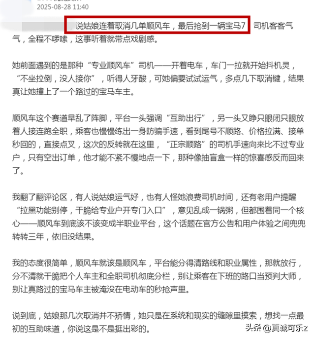 顺风车 “怪象”：乘客为啥总遇 “职业司机”，体验感全没了？