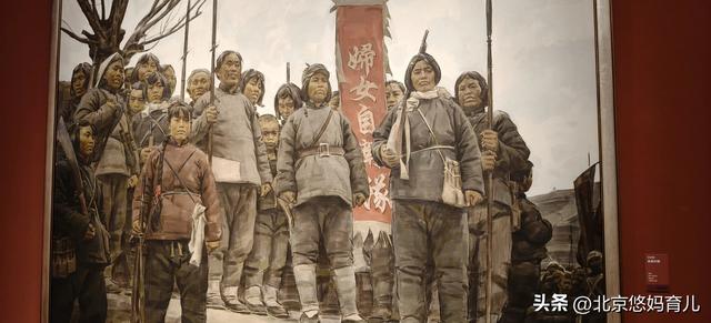 带孩子去中国美术馆参观“人民必胜”主题展，爱国主义教育太深刻
