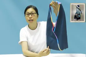教你做手工包，三块材料，简单车缝就能做好图片