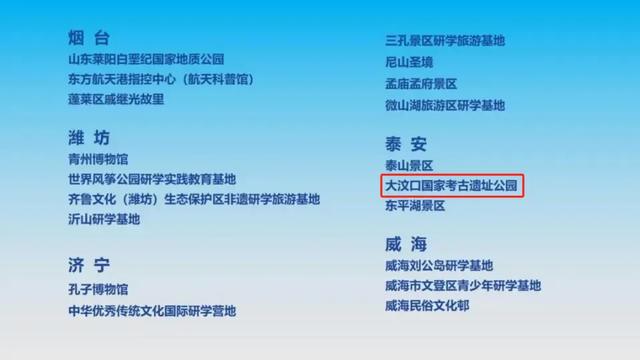 全省60家！岱岳区大汶口国家考古遗址公园入选